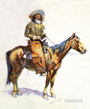 vaquero de arizona 1901 Frederic Remington vaquero de indiana Pinturas al óleo